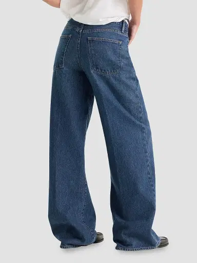 GOOD AMERICAN Women's Vintage Low-Slung Baggy Jeans | Thumbnail 3