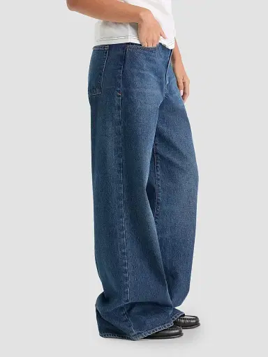 GOOD AMERICAN Women's Vintage Low-Slung Baggy Jeans | Thumbnail 7