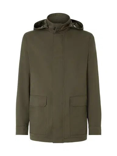 Zegna Men's Microfiber Motorin 300CC Car Coat | Thumbnail 1 Zegna Men's Microfiber Motorin 300CC Car Coat | Thumbnail 1