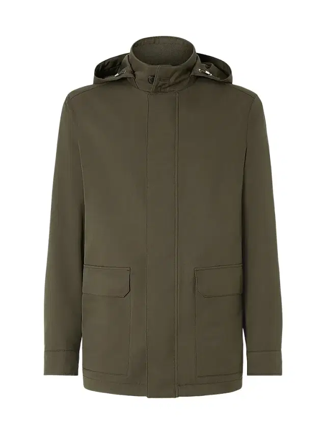 Zegna Men's Microfiber Motorin 300CC Car Coat