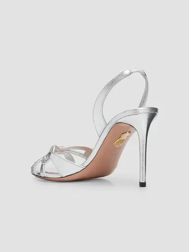 Aquazzura Women's Ribbon Kiss 85MM Slingback Sandals | Thumbnail 4 Aquazzura Women's Ribbon Kiss 85MM Slingback Sandals | Thumbnail 4