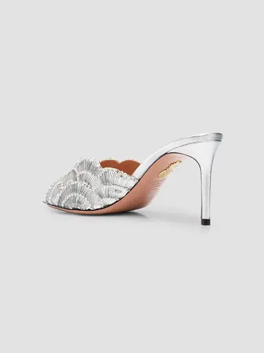 Aquazzura Women's Ce Soir 75MM Mules | Thumbnail 4