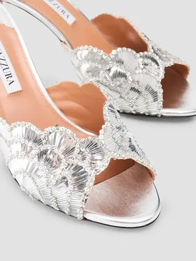 Aquazzura Women's Ce Soir 75MM Mules | Thumbnail 5