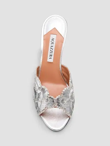 Aquazzura Women's Ce Soir 75MM Mules | Thumbnail 6