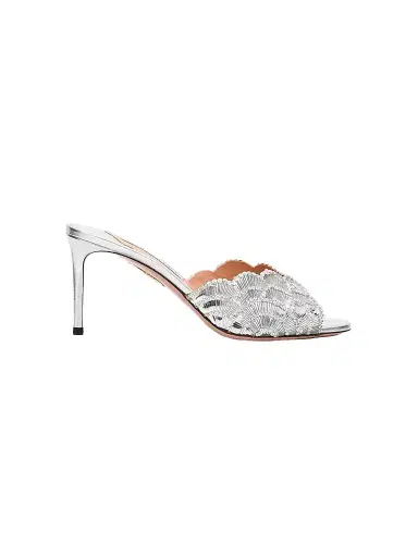 Aquazzura Women's Ce Soir 75MM Mules | Thumbnail 1