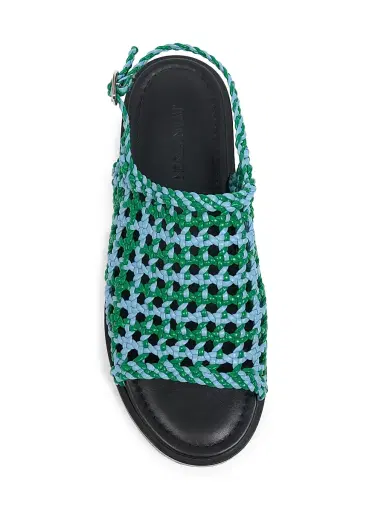 JW Anderson Women's Two-Tone Woven Sandals | Thumbnail 4