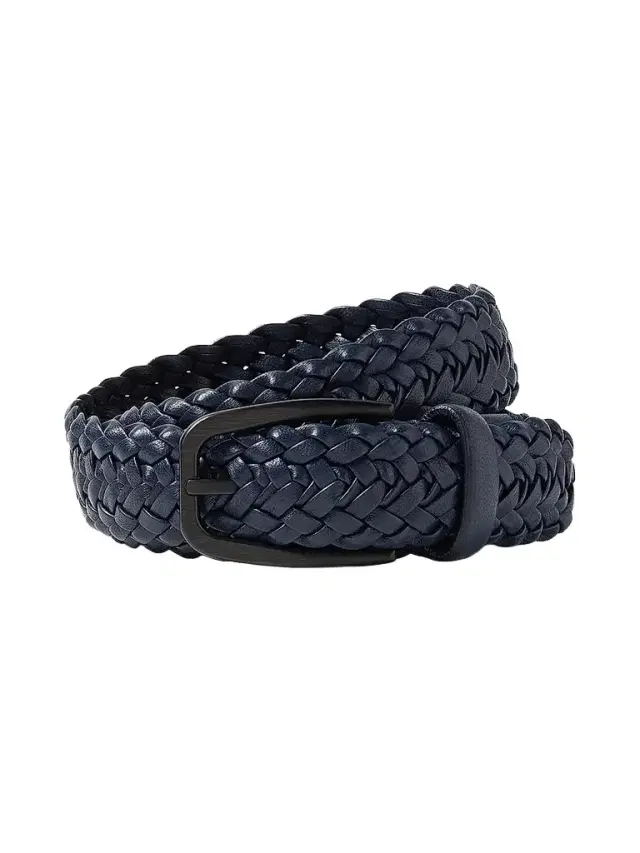 Zegna Men's Leather Braided Belt