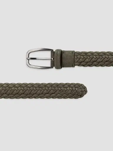Zegna Men's Braided Leather Belt | Thumbnail 2 Zegna Men's Braided Leather Belt | Thumbnail 2