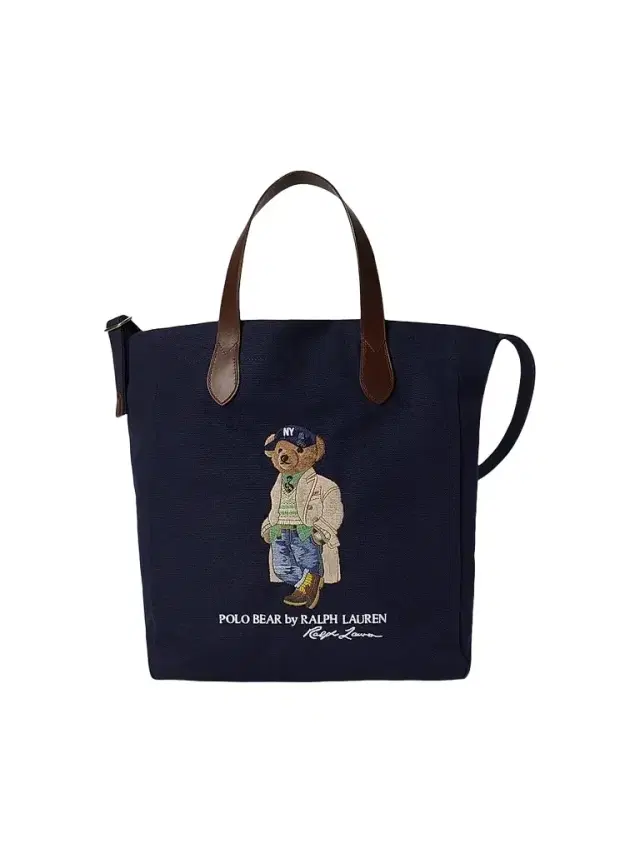 Polo Ralph Lauren Men's Polo Bear Cotton Canvas & Leather Tote