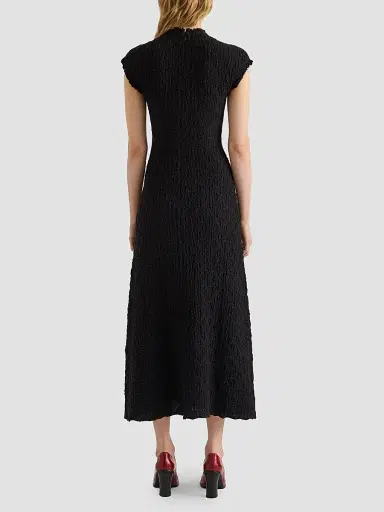 Proenza Schouler White Label Women's Cleo Stretch Jersey Jacquard A-Line Midi Dress | Thumbnail 3 Proenza Schouler White Label Women's Cleo Stretch Jersey Jacquard A-Line Midi Dress | Thumbnail 3