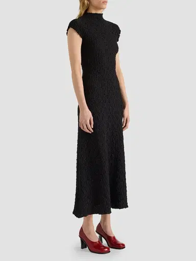 Proenza Schouler White Label Women's Cleo Stretch Jersey Jacquard A-Line Midi Dress | Thumbnail 5 Proenza Schouler White Label Women's Cleo Stretch Jersey Jacquard A-Line Midi Dress | Thumbnail 5