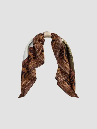 Ralph Lauren Women's Scenic-Print Silk Twill Square Scarf | Thumbnail 4