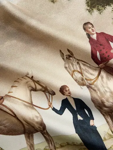 Ralph Lauren Women's Scenic-Print Silk Twill Square Scarf | Thumbnail 5