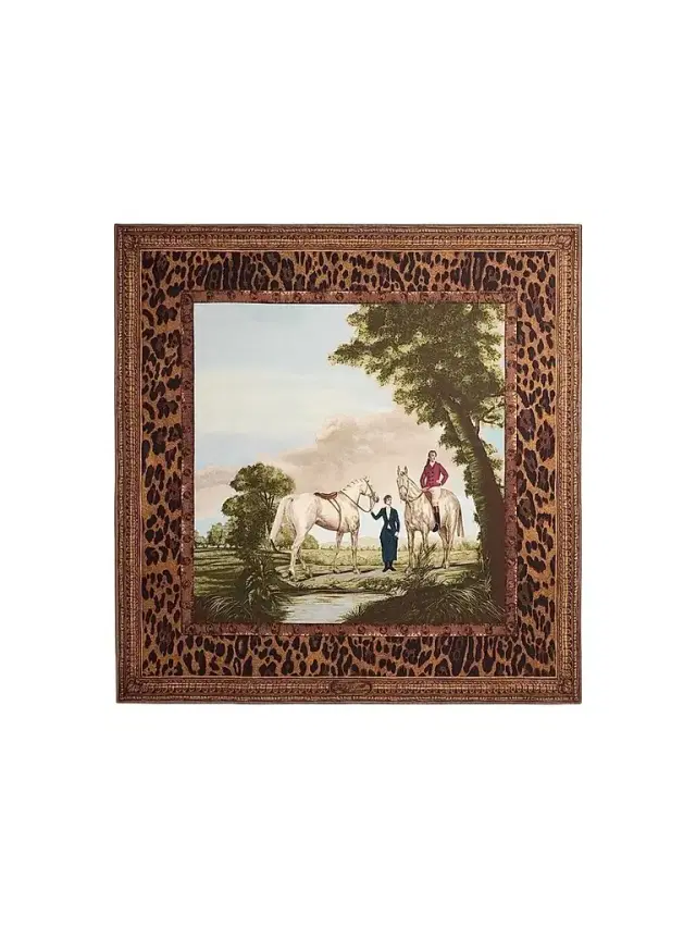 Ralph Lauren Women's Scenic-Print Silk Twill Square Scarf