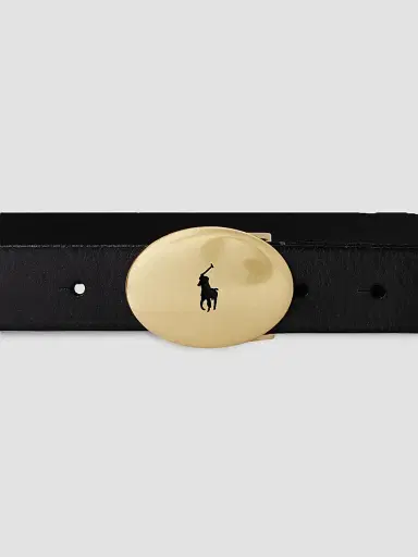 Polo Ralph Lauren Women's Logo Leather Buckle Belt | Thumbnail 2