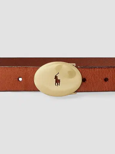 Polo Ralph Lauren Women's Logo Leather Buckle Belt | Thumbnail 2