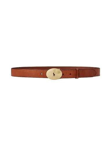 Polo Ralph Lauren Women's Logo Leather Buckle Belt | Thumbnail 1