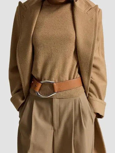 Polo Ralph Lauren Women's Stirrup-Buckle Leather Belt | Thumbnail 2