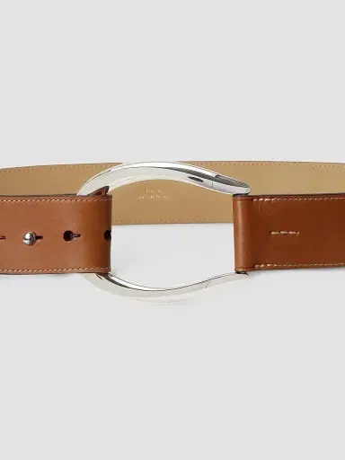 Polo Ralph Lauren Women's Stirrup-Buckle Leather Belt | Thumbnail 3