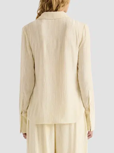 Proenza Schouler White Label Women's Madi Crushed Velvet Shirt | Thumbnail 3 Proenza Schouler White Label Women's Madi Crushed Velvet Shirt | Thumbnail 3