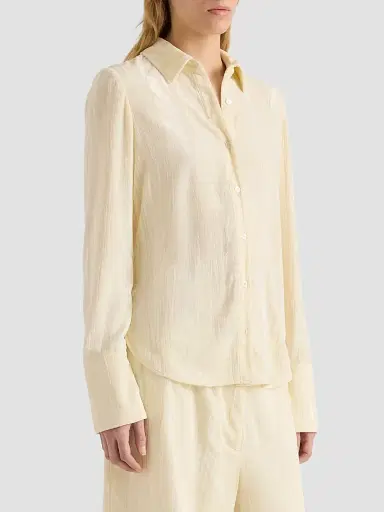 Proenza Schouler White Label Women's Madi Crushed Velvet Shirt | Thumbnail 6 Proenza Schouler White Label Women's Madi Crushed Velvet Shirt | Thumbnail 6