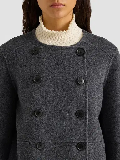 Proenza Schouler White Label Women's Courtney Double-Face Melton-Wool-Blend Jacket | Thumbnail 5 Proenza Schouler White Label Women's Courtney Double-Face Melton-Wool-Blend Jacket | Thumbnail 5