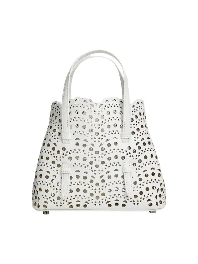 Alaïa Women's Mina 20 Perforated Leather Top Handle Bag