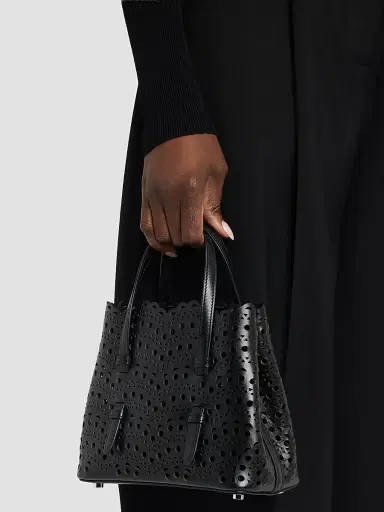 Alaïa Women's Mina 20 Perforated Leather Top Handle Bag | Thumbnail 2 Alaïa Women's Mina 20 Perforated Leather Top Handle Bag | Thumbnail 2