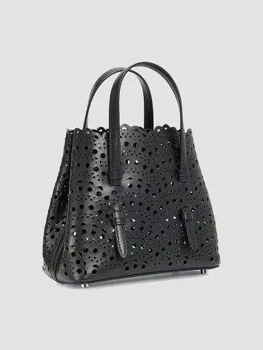 Alaïa Women's Mina 20 Perforated Leather Top Handle Bag | Thumbnail 3 Alaïa Women's Mina 20 Perforated Leather Top Handle Bag | Thumbnail 3