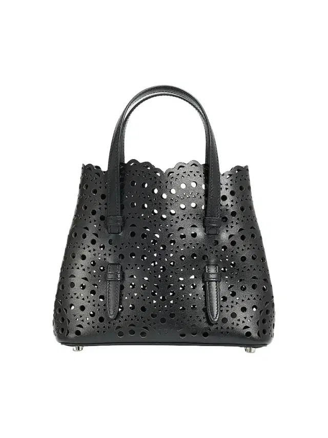 Alaïa Women's Mina 20 Perforated Leather Top Handle Bag