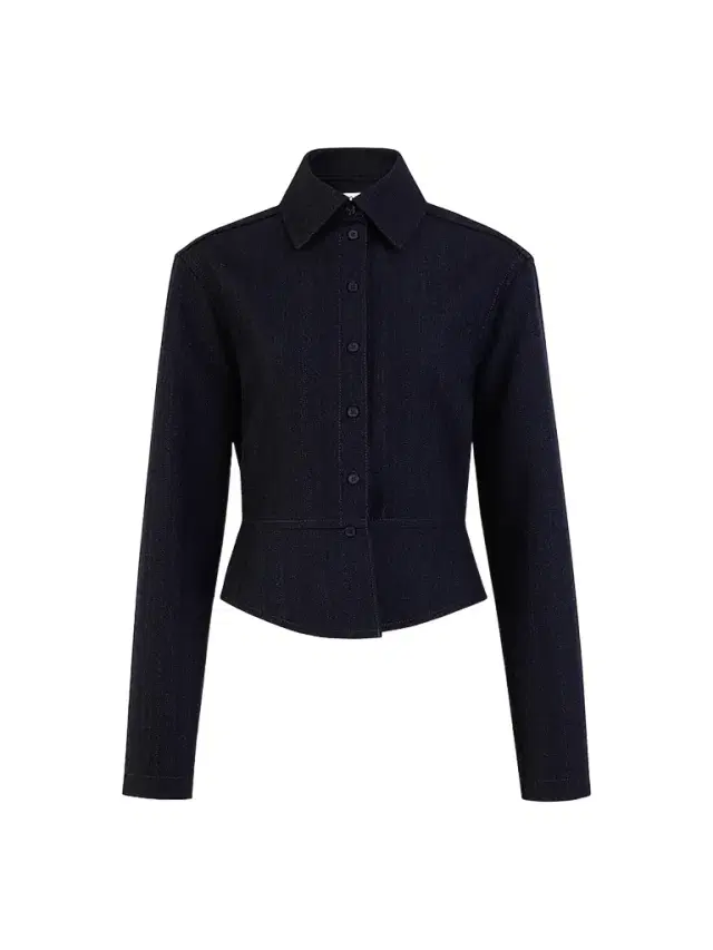 Alaïa Women's Basque Wool Denim Shirt
