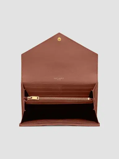 Saint Laurent Women's Cassandre Matelassé Large Flap Wallet in Lambskin | Thumbnail 2 Saint Laurent Women's Cassandre Matelassé Large Flap Wallet in Lambskin | Thumbnail 2