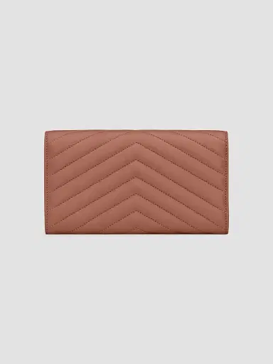 Saint Laurent Women's Cassandre Matelassé Large Flap Wallet in Lambskin | Thumbnail 3 Saint Laurent Women's Cassandre Matelassé Large Flap Wallet in Lambskin | Thumbnail 3