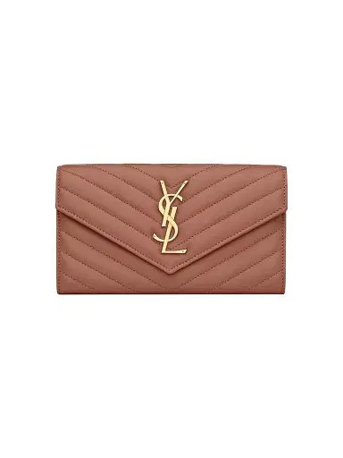 Saint Laurent Women's Cassandre Matelassé Large Flap Wallet in Lambskin | Thumbnail 1 Saint Laurent Women's Cassandre Matelassé Large Flap Wallet in Lambskin | Thumbnail 1