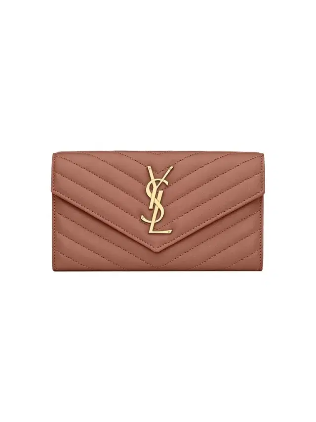 Saint Laurent Women's Cassandre Matelassé Large Flap Wallet in Lambskin