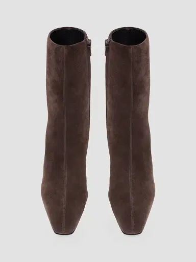 Saint Laurent Women's Jill Booties in Suede | Thumbnail 3