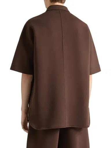 Givenchy Men's Shirt in Scuba with Paris Patch | Thumbnail 4 Givenchy Men's Shirt in Scuba with Paris Patch | Thumbnail 4