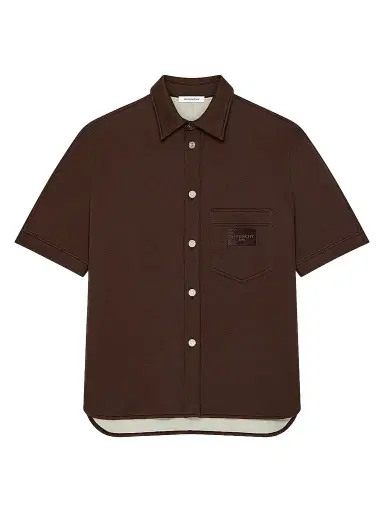 Givenchy Men's Shirt in Scuba with Paris Patch | Thumbnail 1 Givenchy Men's Shirt in Scuba with Paris Patch | Thumbnail 1