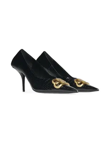 Balenciaga Women's Square Knife BB 80mm Pumps | Thumbnail 2 Balenciaga Women's Square Knife BB 80mm Pumps | Thumbnail 2