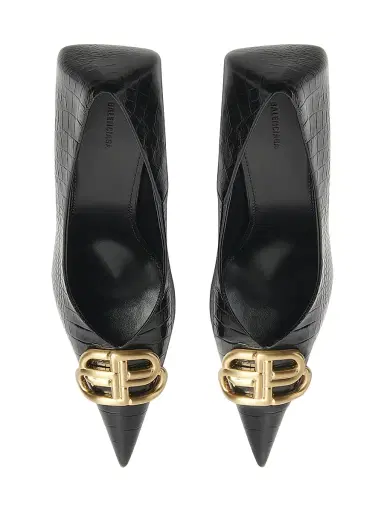 Balenciaga Women's Square Knife BB 80mm Pumps | Thumbnail 6 Balenciaga Women's Square Knife BB 80mm Pumps | Thumbnail 6