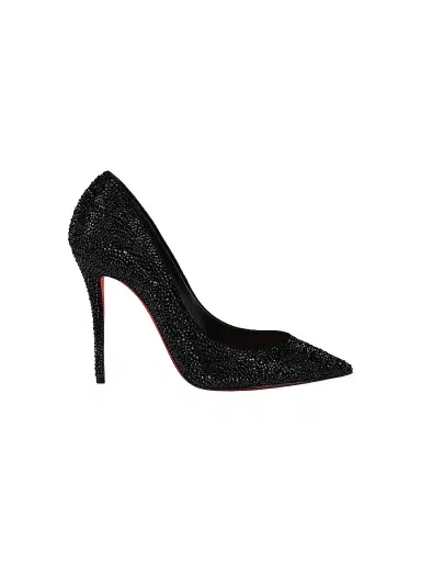 Christian Louboutin Women's La Pigalle 100MM Strass Suede Pumps | Thumbnail 1 Christian Louboutin Women's La Pigalle 100MM Strass Suede Pumps | Thumbnail 1