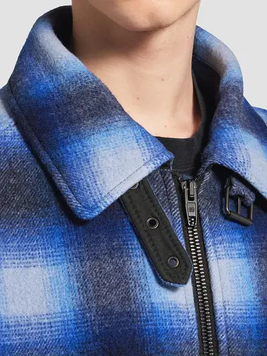 Balenciaga Men's Flannel Bomber Jacket | Thumbnail 6 Balenciaga Men's Flannel Bomber Jacket | Thumbnail 6