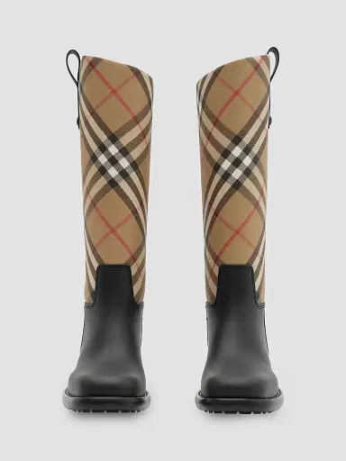 Burberry Women's Cavalier Check Knee-High Boots | Thumbnail 2 Burberry Women's Cavalier Check Knee-High Boots | Thumbnail 2
