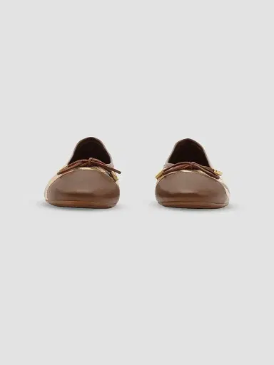 Burberry Women's Highgate Check Canvas Ballet Flats | Thumbnail 2