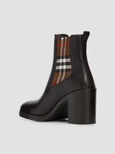 Burberry Women's Hampstead 70MM Leather Ankle Boots | Thumbnail 2