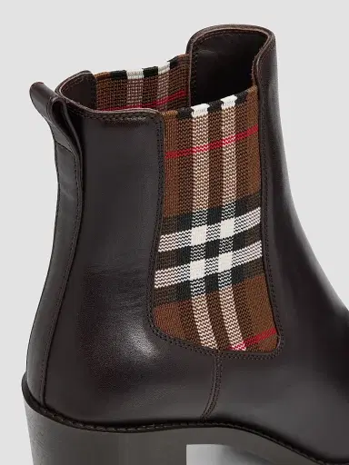 Burberry Women's Hampstead 70MM Leather Ankle Boots | Thumbnail 3
