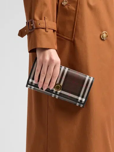 Burberry Women's Halton Check Cotton Wallet | Thumbnail 2