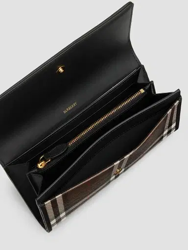 Burberry Women's Halton Check Cotton Wallet | Thumbnail 4