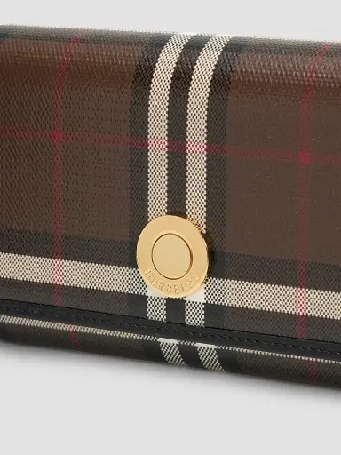 Burberry Women's Halton Check Cotton Wallet | Thumbnail 5