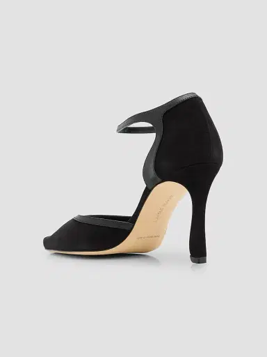 Manolo Blahnik Women's Verdusan 90MM Suede Pumps | Thumbnail 4